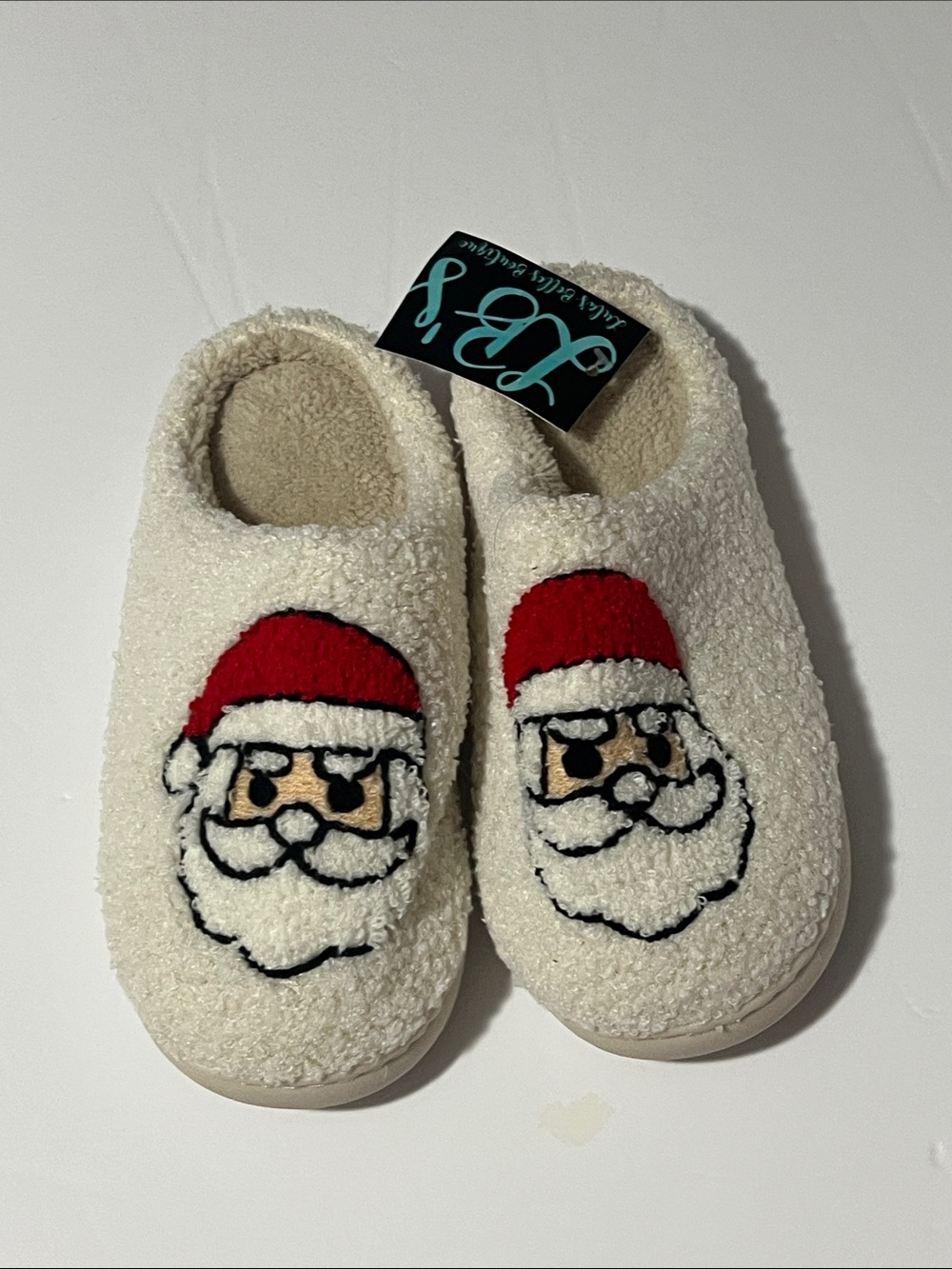 NWT Christmas Santa Slippers House Shoes Size 8-8.5 NEW